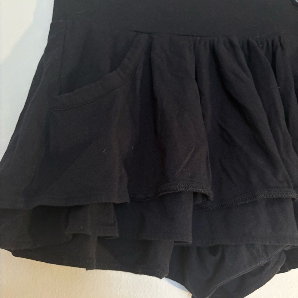 Vintage Black Women's Mini Skort- Stretch Waist-SP